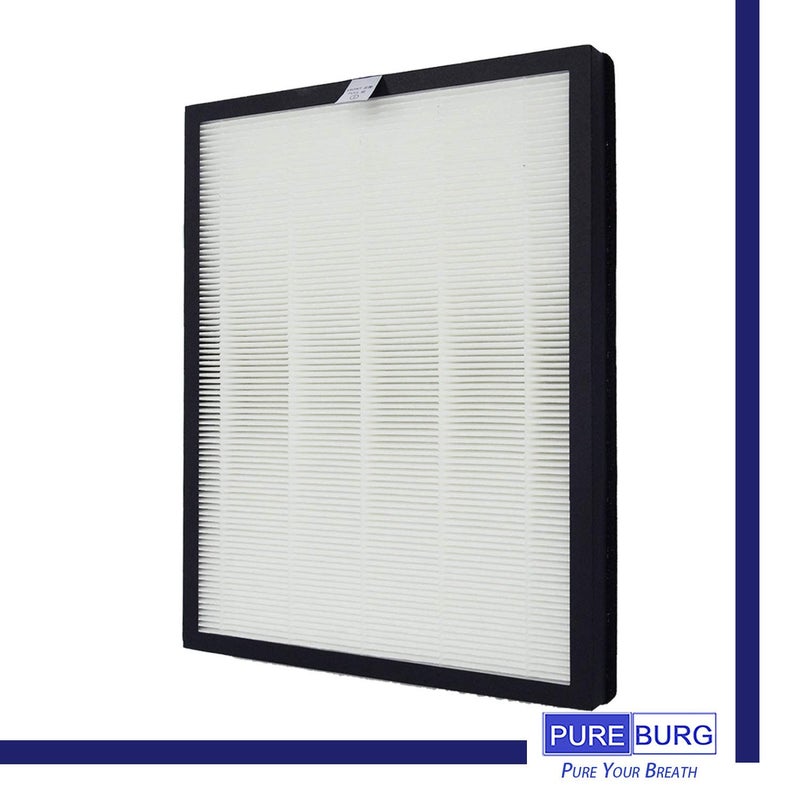 PUREBURG Replacement Filter Set Compatible with Alexapure Breeze 3049 AP-B102 Air Purifier,H13 HEPA & Activated Carbon Filter Air Clean PM2.5 Odor smoke VOCs - Image 2